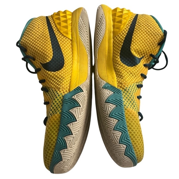 Nike Kyrie 1 Letterman Basketball Athletic Shoes Teal/Yellow Men’s Sz 13 - Picture 2 of 10
